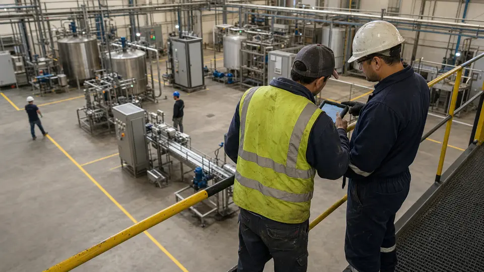 Industrial operations monitored through SCADA systems.