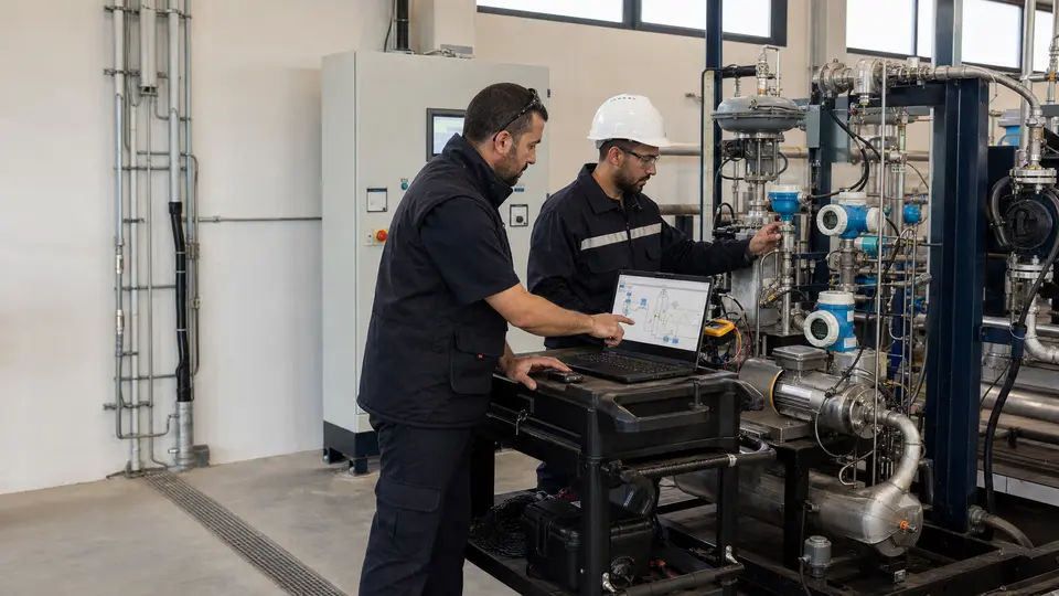 Systems integrators and automation engineers at work.